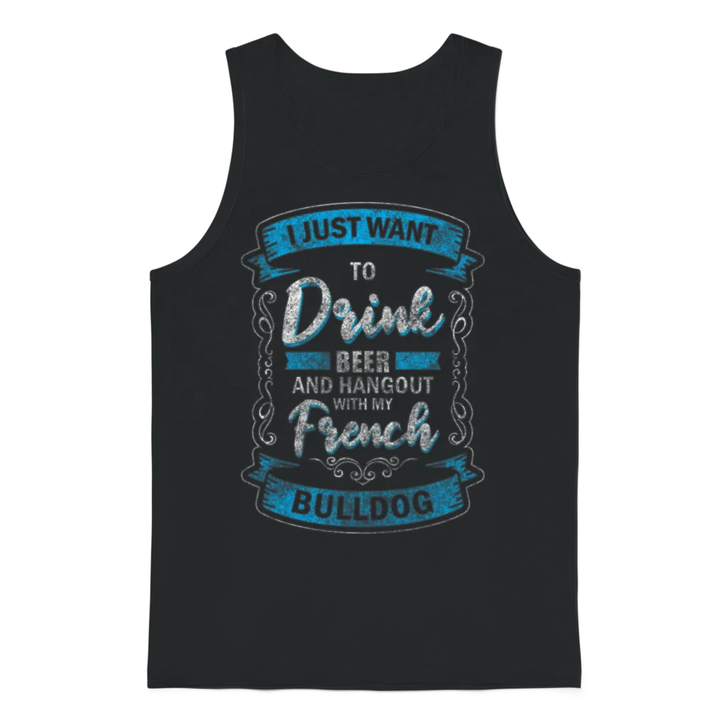 Bulldog Bulldog Dog Owner Hunting Dog Unisex Tank Top - Black