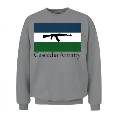 Cascadia Armory Logo Unisex Sweatshirt - Sport Grey