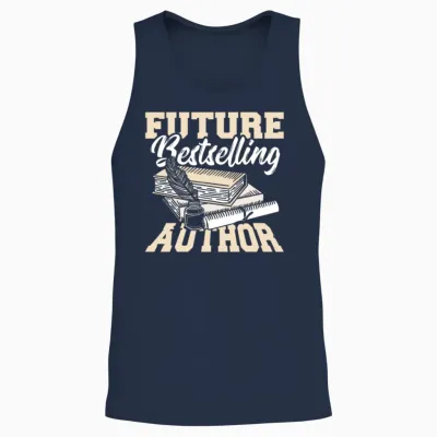Novel Bookworm Writing Author Must Haves Unisex Tank Top - Navy