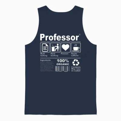 Professor Unisex Tank Top - Navy