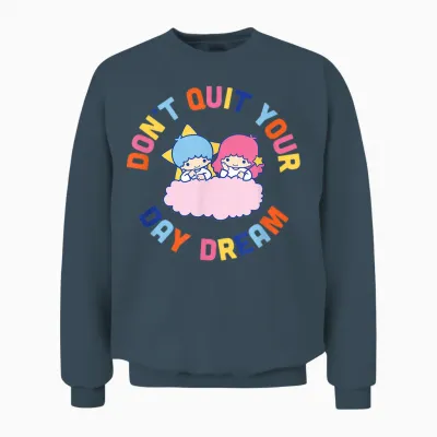 Little Twin Stars Don't Quit Your Day Dream Unisex Sweatshirt - Dark Heather