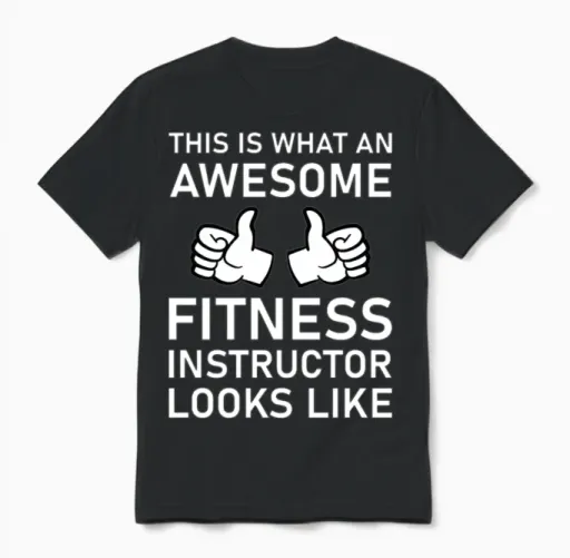 This Is What an Awesome Fitness Instructor Unisex T-Shirt in Black
