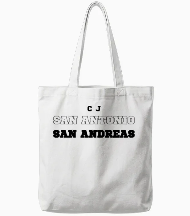 San Antonio Tote Bags in White