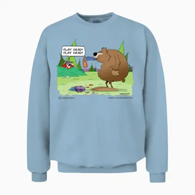 Play Dead! Play Dead! Unisex Sweatshirt - Light Blue