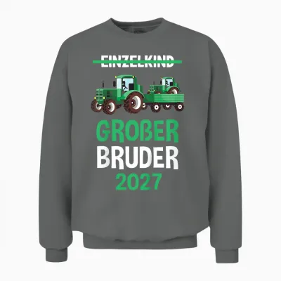 Kinder Großer Bruder 2027 Tshirt Traktor Unisex Sweatshirt - Graphite Heather