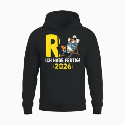 Rente 2026 Legendary Pension Duck I Have Ready Retired Unisex Hoodie - Black