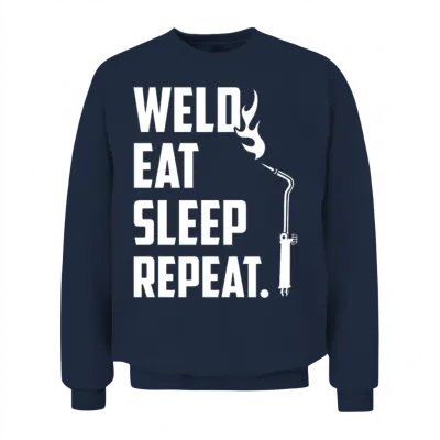 Funny Welder, Welder, Miller Welders, Welder Daddy Unisex Sweatshirt - Navy