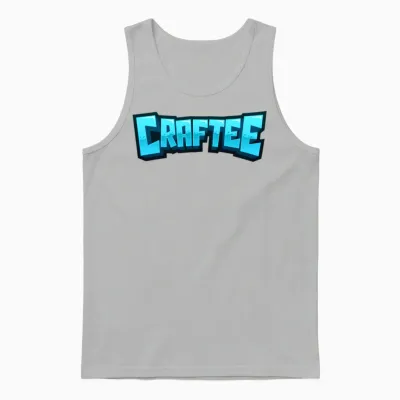 Craftee Gaming Logo Unisex Tank Top - Ash