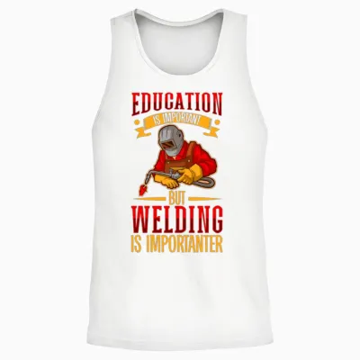 Welder Funny Funny Welding Gift Unisex Tank Top - White