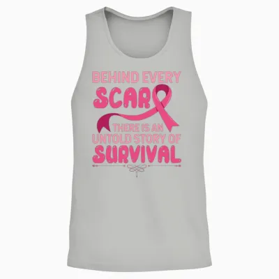Cancer Awareness Survivor Unisex Tank Top - Ash
