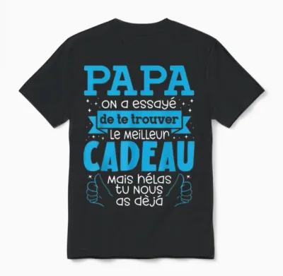 Father's Day Gift Dad Tried to Find Best T-Shirt, Black, S Unisex T-Shirt - Black