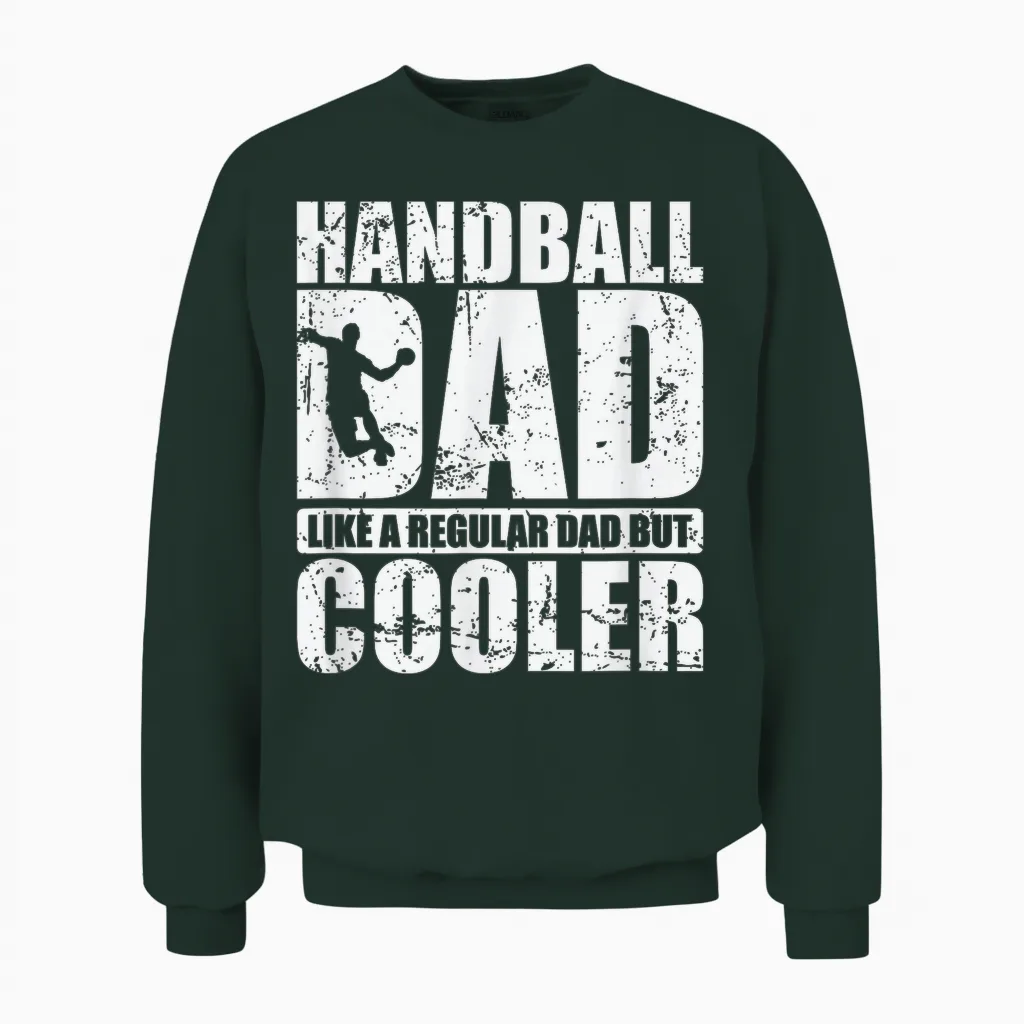 Handball-Dad Wie Ein Normaler Papa, Aber Cooler Unisex Sweatshirt in Forest