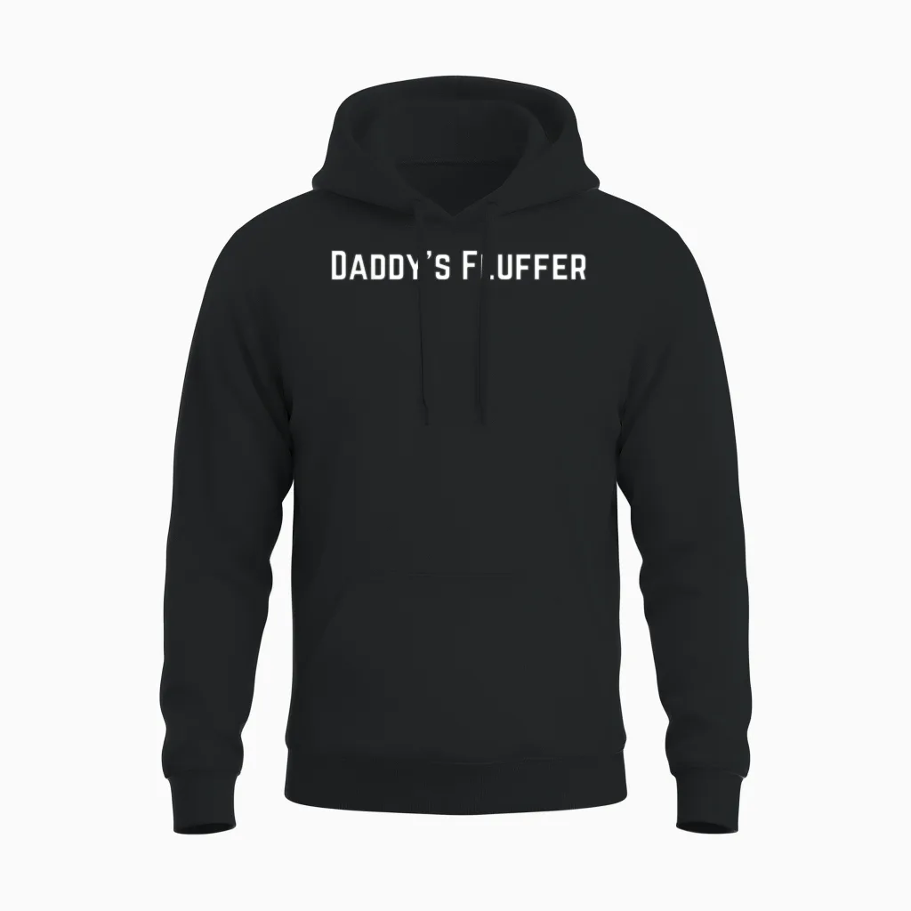 Daddys Fluffer Fluffers Clothes Unisex Hoodie in Black