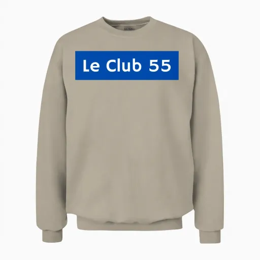 Le Club 55 Saint-Tropez, France - Famous Places Unisex Sweatshirt in Sand