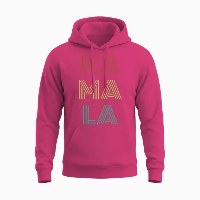Kamala Harris Retro Typography Unisex Hoodie - Heliconia