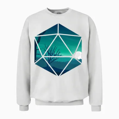 Fantasy Rpg Games Brettspiele Würfel Pen and Paper Unisex Sweatshirt - White