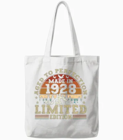 Jahrgang 1928 Retro Vintage Tote Bags - White