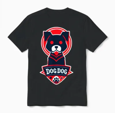 Dog Dog Logo Unisex T-Shirt - Black