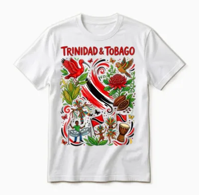 Trinidad Und Tobago Unisex T-Shirt - White