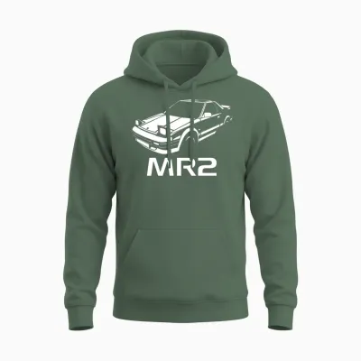 Toyota Mr2 Mk1 Vintage Unisex Hoodie - Military Green