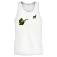 Funny Michigan Yooper Hunting Parody Deer Unisex Tank Top - White – 2