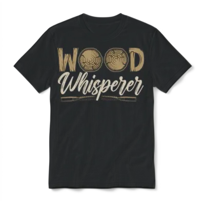 Woodturning Wood Whisperer Craftsmen Woodturner Unisex T-Shirt - Black