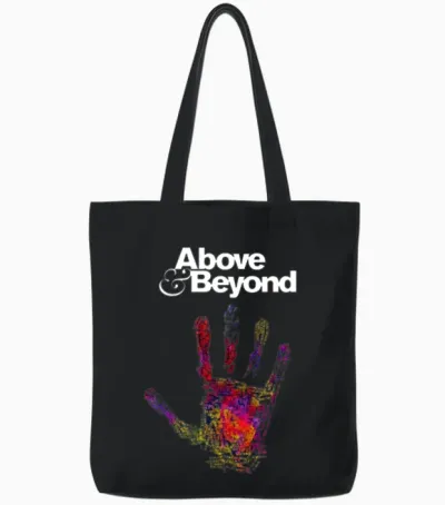 Above Beyond Tote Bags - Black