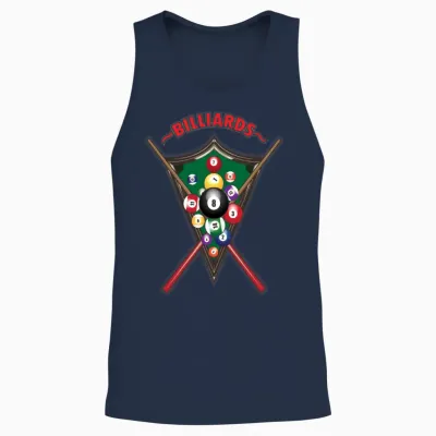Billiard Balls Unisex Tank Top - Navy