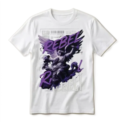Rebel Angle Streetwear Unisex T-Shirt - White