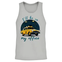 Retro Yellow Taxi Unisex Tank Top - Ash – 2