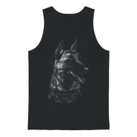 Dog Dogs Dog Lovers Dog Owners Malinois Belga Dog Unisex Tank Top - Black – 1