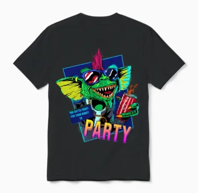 Retro Horror Movie Monster Killer Psycho Cool Gift Unisex T-Shirt - Black
