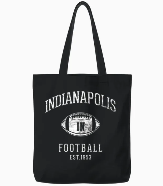 Vintage Football Team Retro Tote Bags - Black