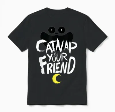 Poppy Playtime Catnap Ist Dein Freund Unisex T-Shirt - Black