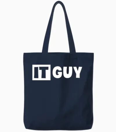 It Guy Funny Information Technology Tech Tote Bags - Navy
