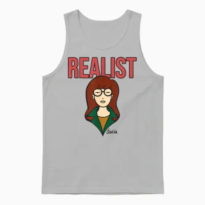 Daria the Realist Unisex Tank Top - Ash