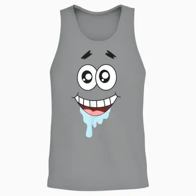 Mademark X Spongebob Squarepants - Patrick Star - Droolin' Unisex Tank Top - Sport Grey