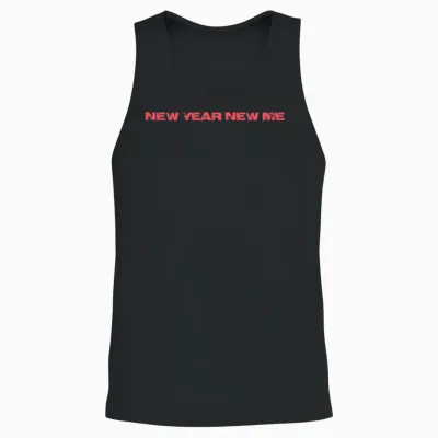 New Year New Me Unisex Tank Top - Black