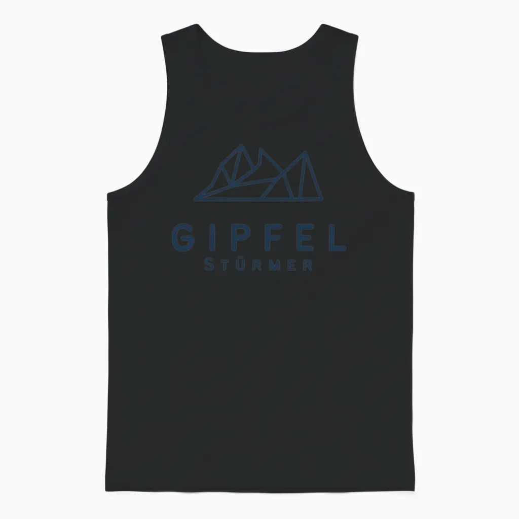 Mountains | Hiking | Summit | Nature Unisex Tank Top in Black