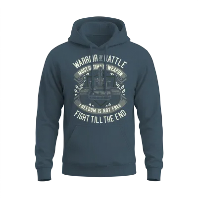Freedom Is Not Free - Fight Till the End Unisex Hoodie - Dark Heather