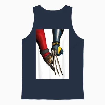 Marvel Studios Deadpool & Wolverine Claw Touch Unisex Tank Top - Navy