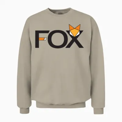 Fox Writing - Art Unisex Sweatshirt - Sand