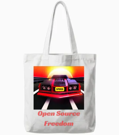 Open Source Freedom Tote Bags - White