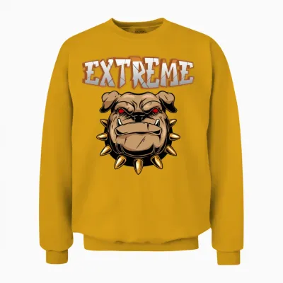 Extreme Bulldog. Unisex Sweatshirt - Gold