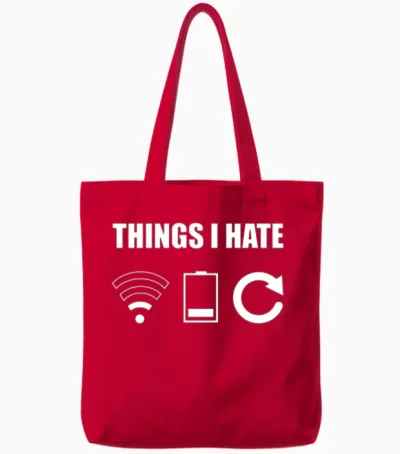 Programmer Gamer Teenage Gift Tote Bags - Red