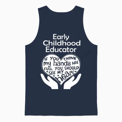 Early Childhood Educator Unisex Tank Top - Navy