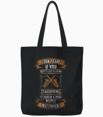 Saxophone Concert Tote Bags - Black