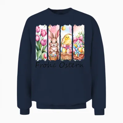 Ostergeschenke Ostern Outfit Osteroutfit Damen Mädchen Unisex Sweatshirt - Navy