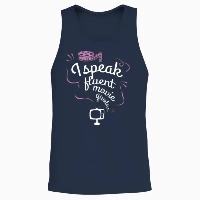 Movie Quotes Movie Fans Unisex Tank Top - Navy