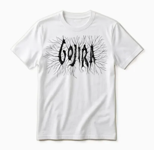 Gojira Branches Logo Unisex T-Shirt in White
